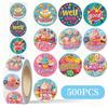 Cake Dessert Reward Stickers: 500 Stickers/Roll for DIY, Journals, Kids' Rewards, and Stationery Decoration.