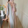 1011 new cotton and silk nightdress women's summer short-sleeved pajamas cartoon pony element long loose cotton silk skirt can be worn outside