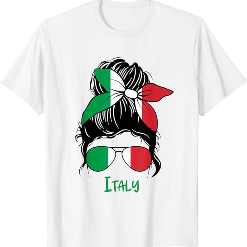 Italian Flag Girl Italy Girl Italy Woman T Shirt S разноцветный