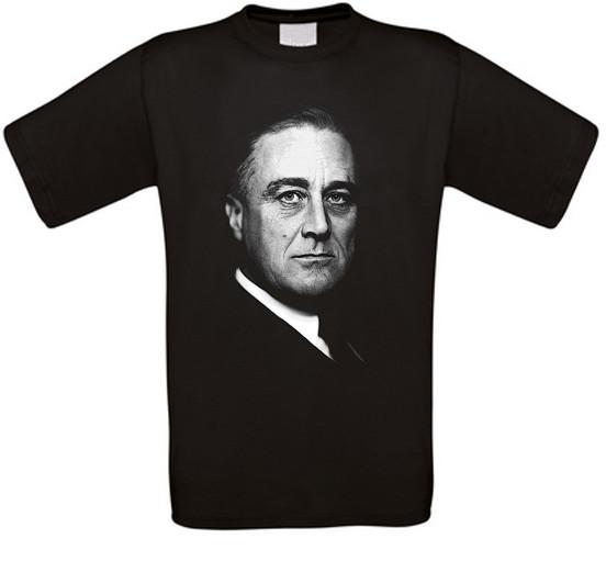 Franklin D. Roosevelt USA FDR Washington America T-Shirt All Sizes S