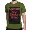 Custom Your Design Print T-Shirt Men Women DIY Pure Cotton Tees Round Collar Short Sleeve T Shirt Original Tops