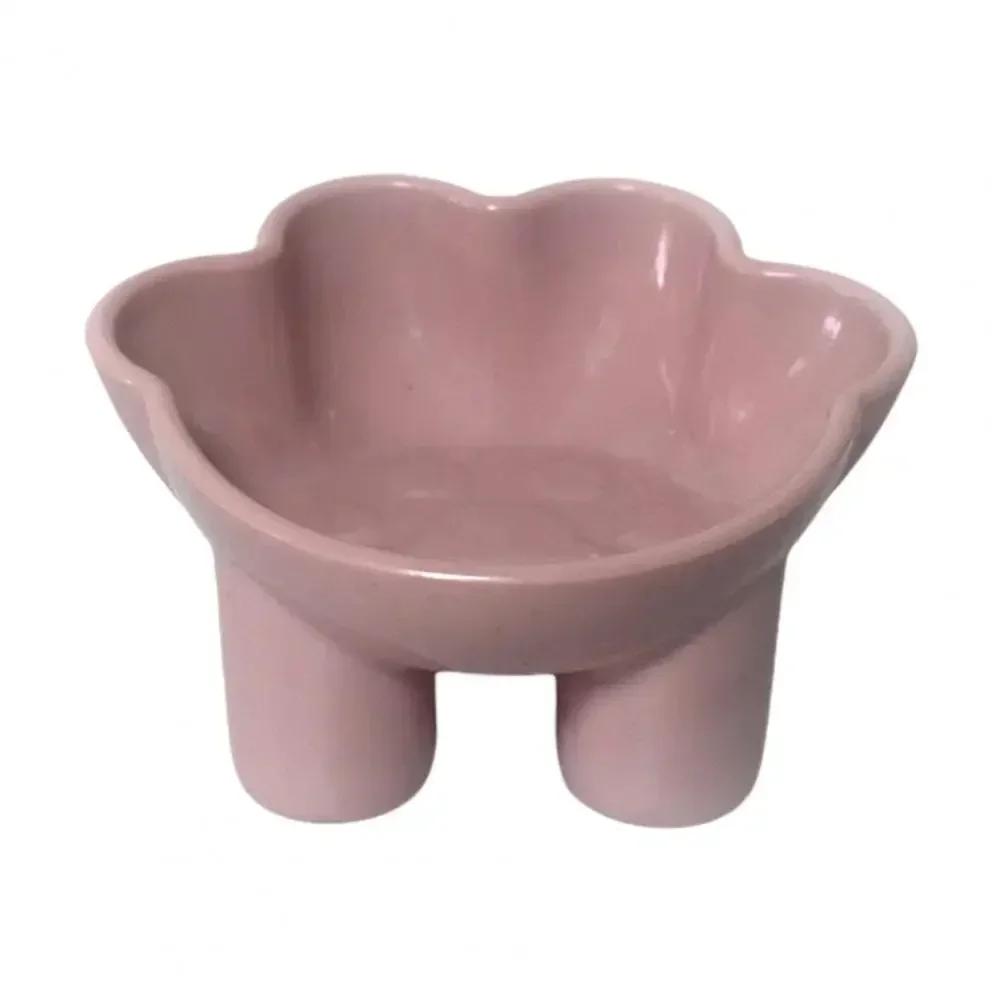 

Ударопрочная миска для домашних животных, приподнятые миски для домашних животных с безопасным пищевым материалом, защита шеи, наклонная, приподнятая для кошек для снижения XS розовый