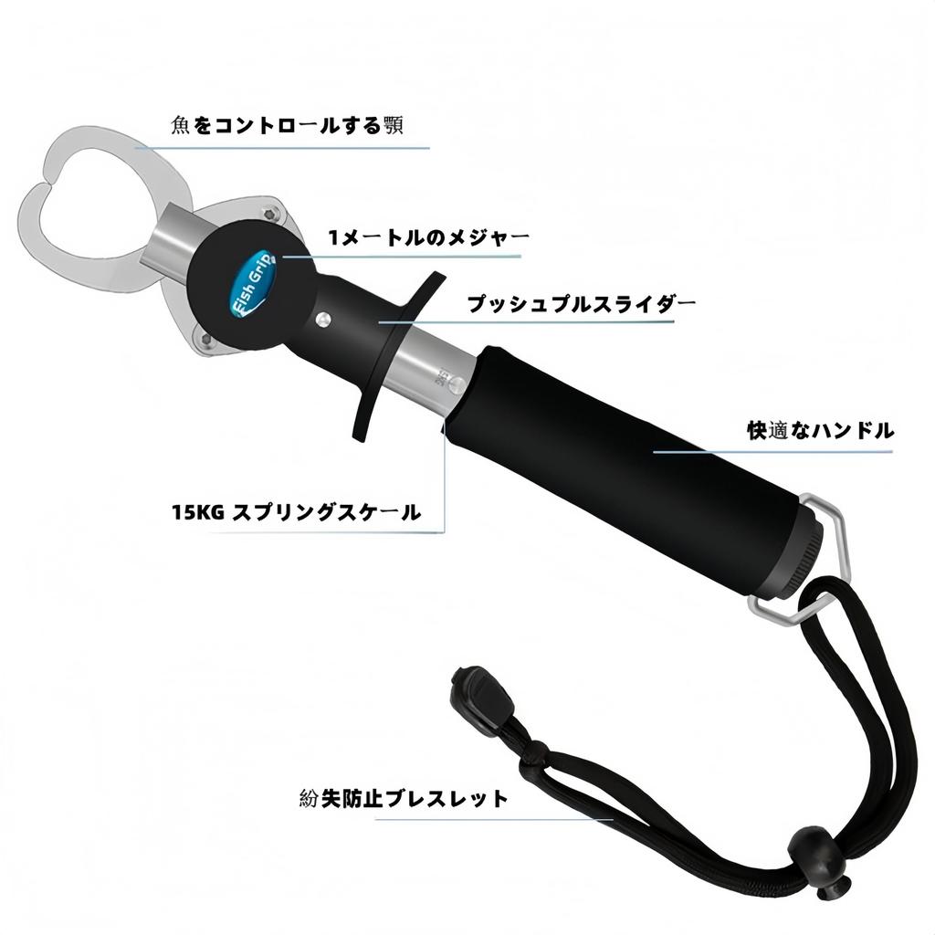 NXJS Fish Fish Fish Lightweight Fish Stainless Portable Grip, Catcher, Grabber, Gripper, Steel, Multi-Function Tool,