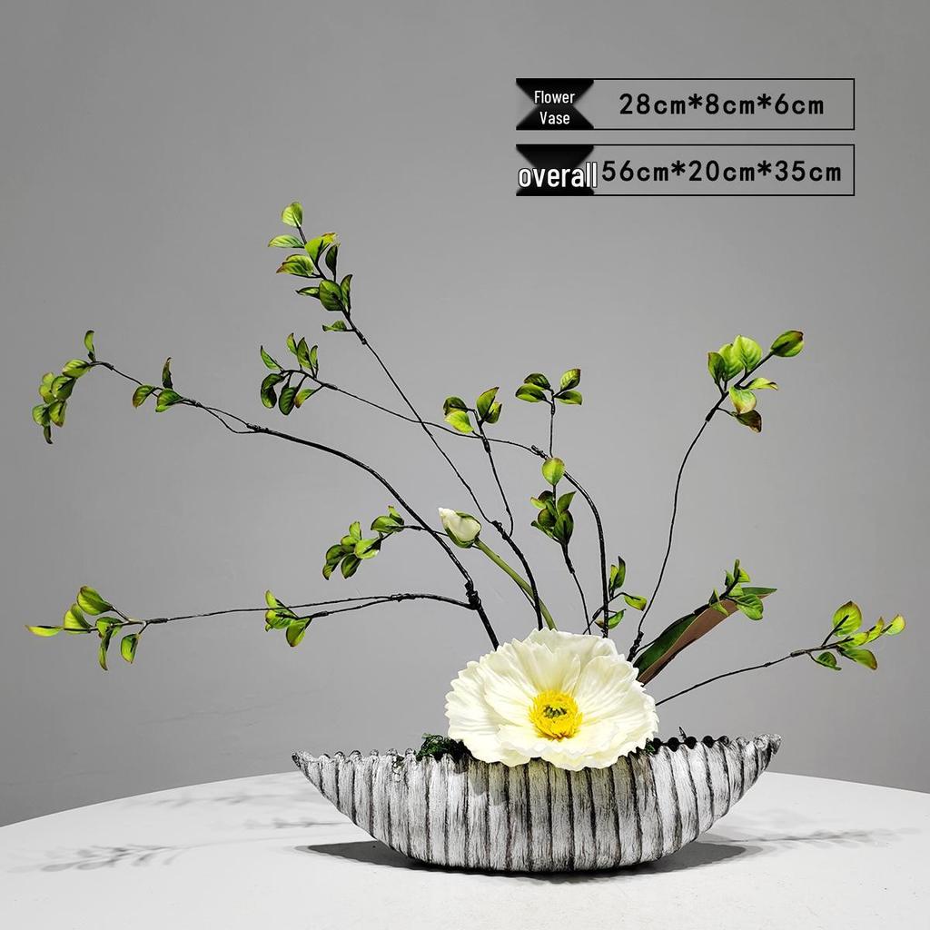 Chinese Style Floral Coffee Table Arrangement for Living Room or Hotel Decor