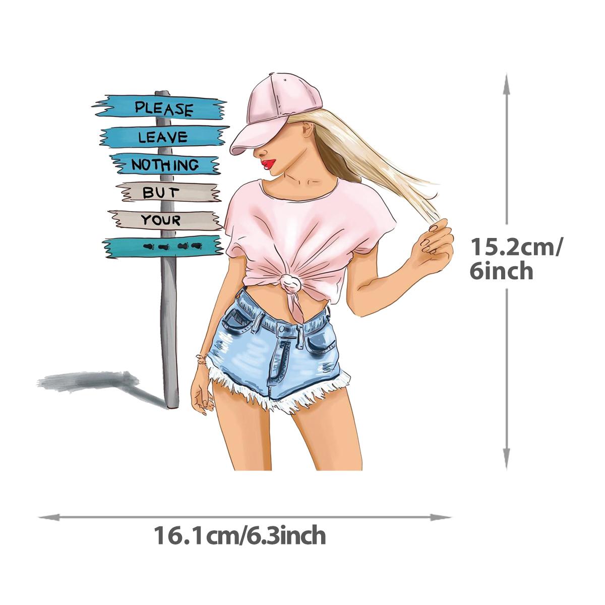 

Модные термонакладки для девочек, одежда с принтом на платьях, термопресс, моющиеся толстовки A-уровня, топы, виниловые нашивки своими руками, наклейки
