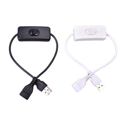 28 cm USB-Kabel mit Ein-/Ausschalter, Kabelverlängerung, Kippschalter für USB-Lampe, USB-Ventilator