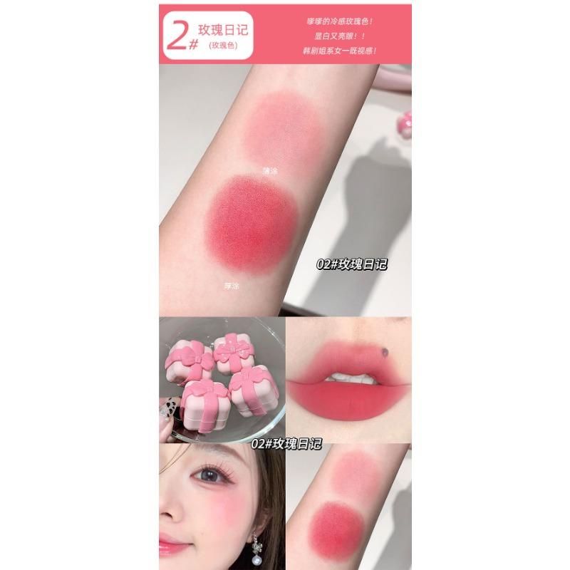 Gege Bear Velvet Matte Lip Cheek Multi Use Balm Korean Style Student Makeup