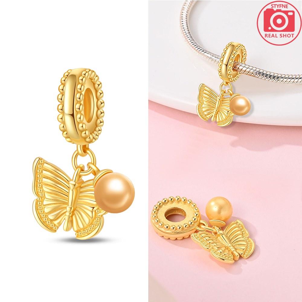 Enchanted Shell Dangle Charm Copper Plated Fit Copperoriginal Bracelet For Jewelry Making