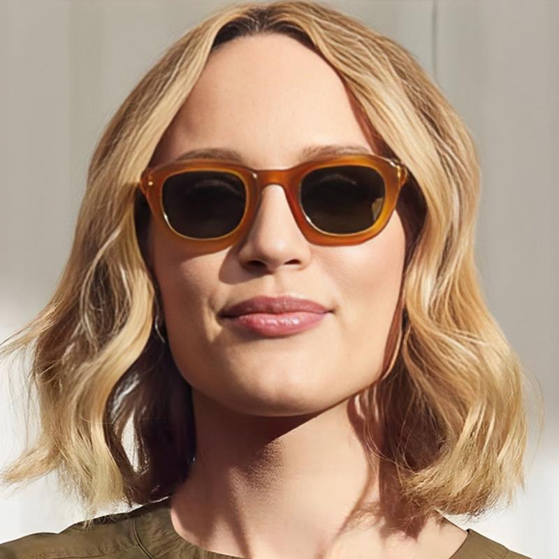 Retro American Style Round Sunglasses With Uv400 Protection For Outdoor Travel And Fashion