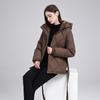 YYFS Moda donna casual autunno inverno tinta unita stampa maniche lunghe giacche e cappotti piumini