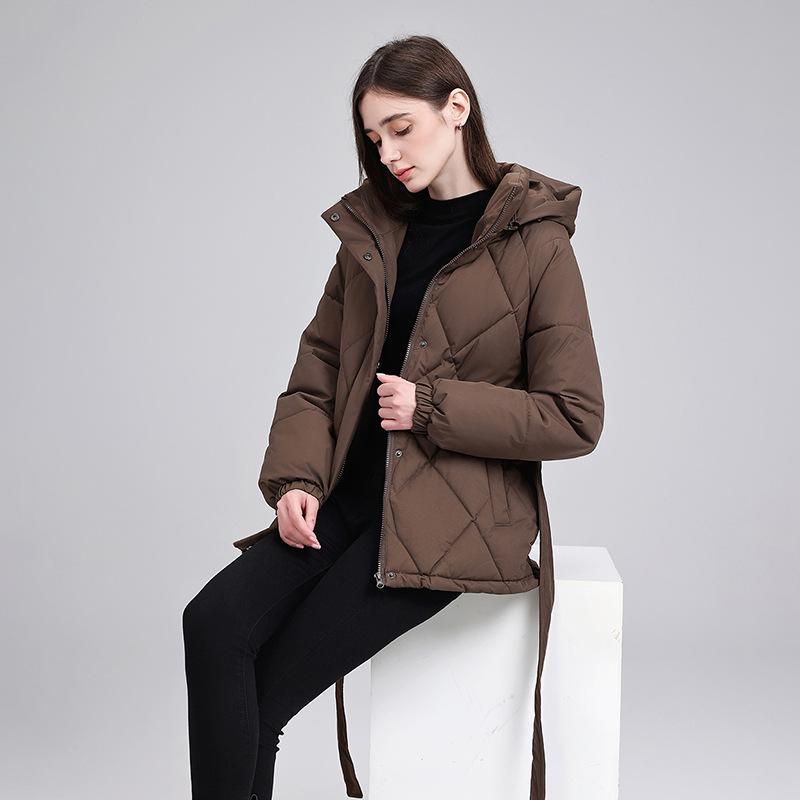 YYFS Moda donna casual autunno inverno tinta unita stampa maniche lunghe giacche e cappotti piumini