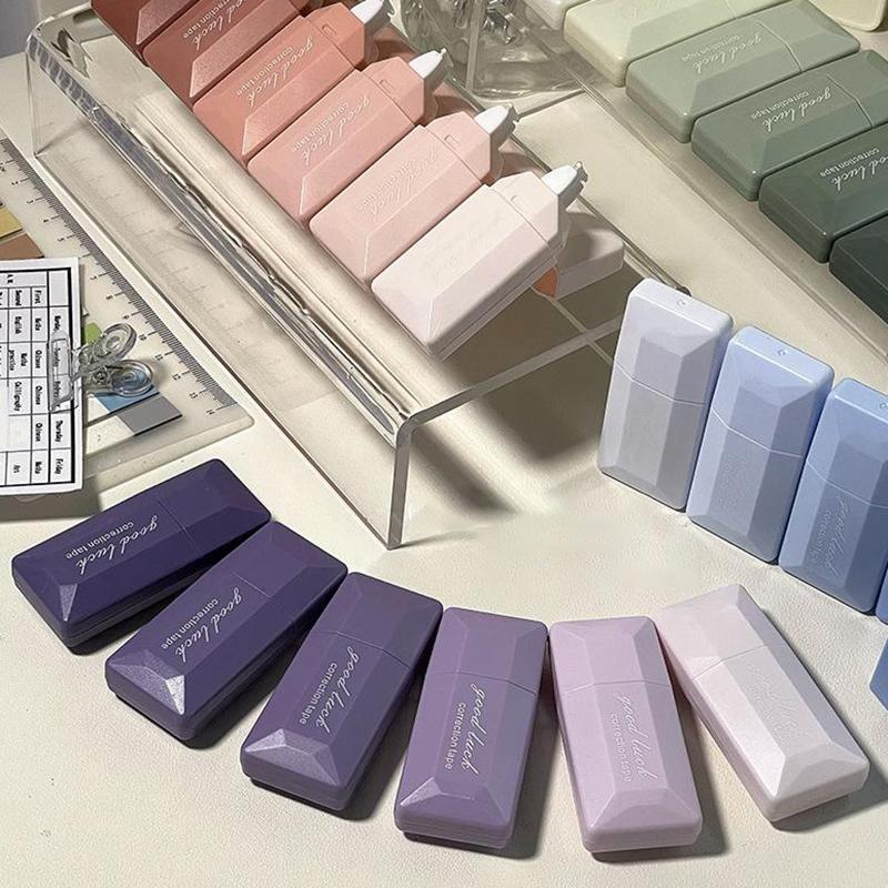 6ks/sada Gradient Color Series Correction Tape Ins Korean Creative Gradient Jednobarevná korekční páska Školní papíry