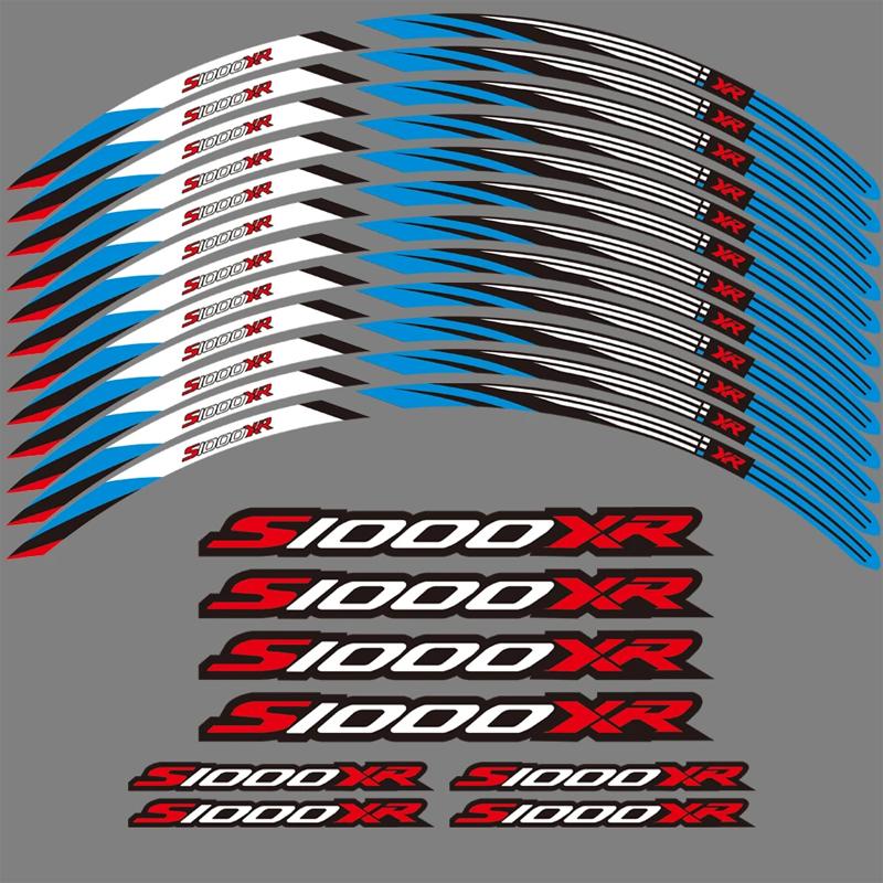 Motorcycle Wheel Sticker Waterproof Rim Strip for BMW S1000XR 2023 S 1000 XR S1000 XR 2015-2024 Accessories 17 Inch Wheel Decals