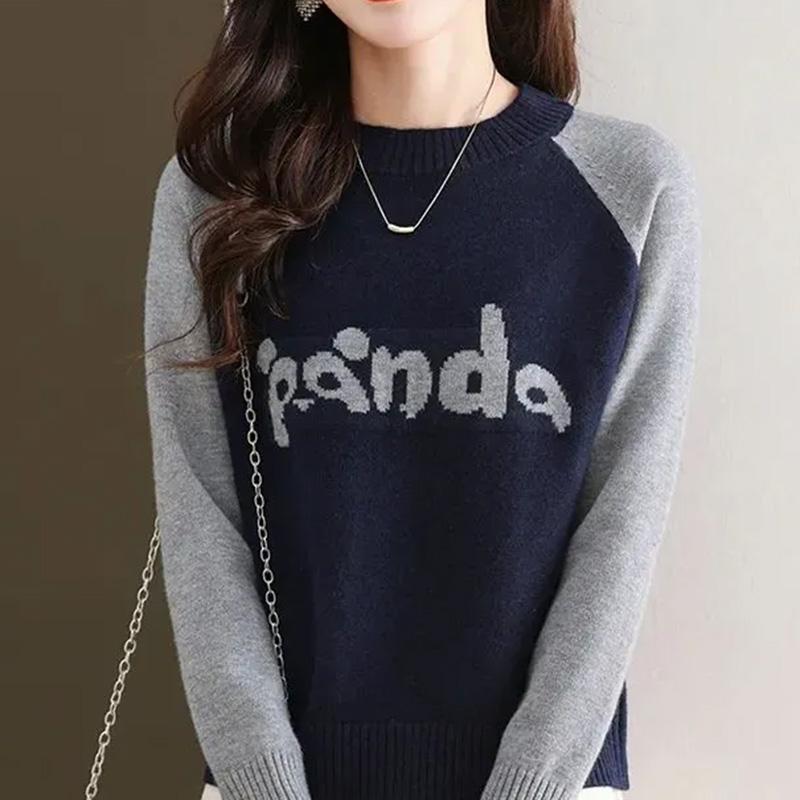 Sweater for Women Autumn Winter  Pullover Warm Knitted Stretchy Long Sleeve Oversize Jumper Tops