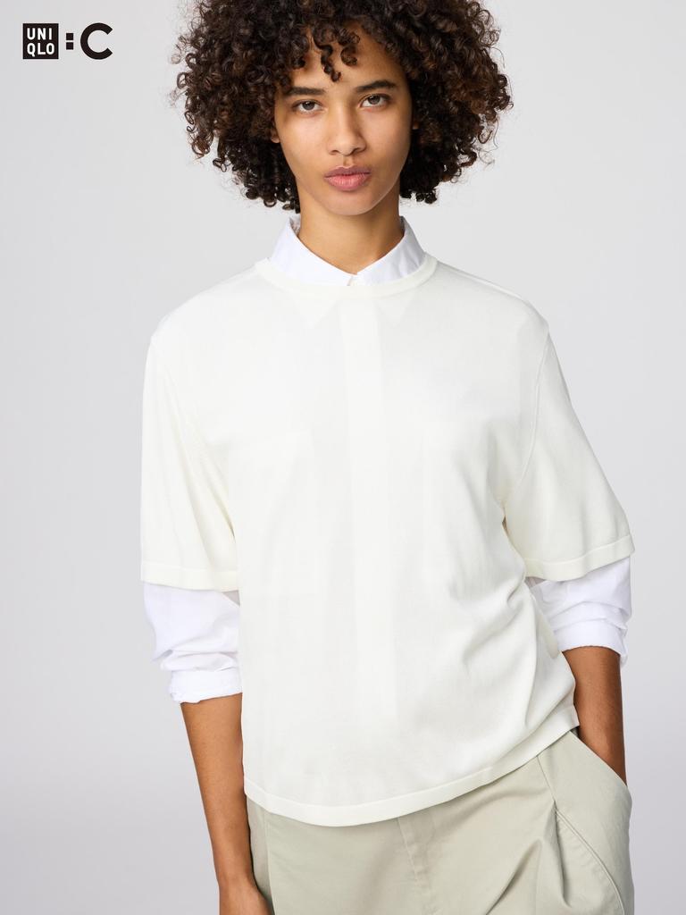 Uniqlo Japan Boxy KniT T Washable