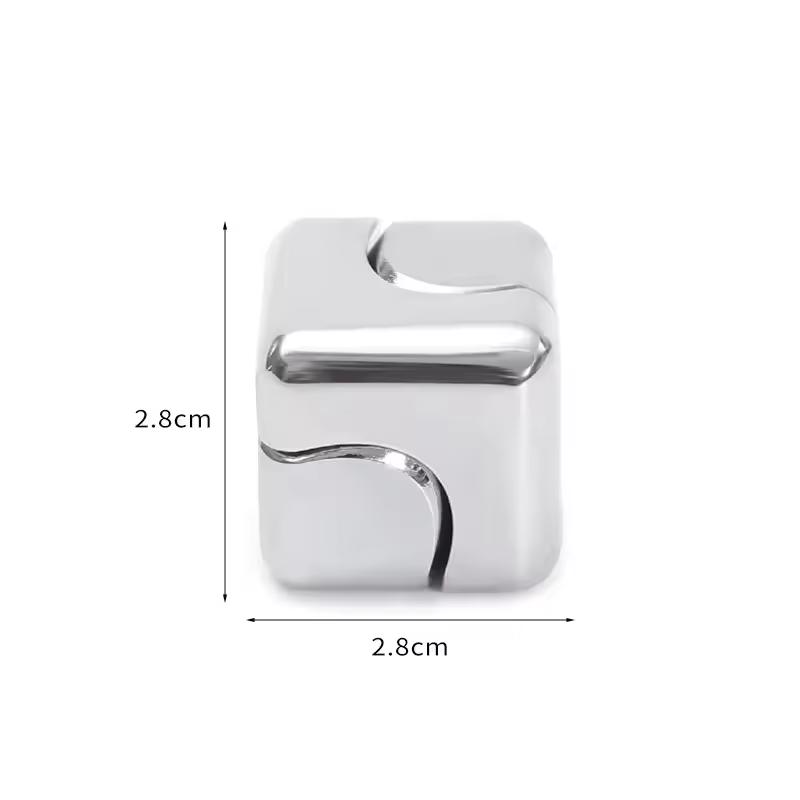 

Metal Fidget Spinner Cube, Rotating Infinity Cube Toy for Stress Relief, EDC Office Travel Gift for Adults, Birthday Present