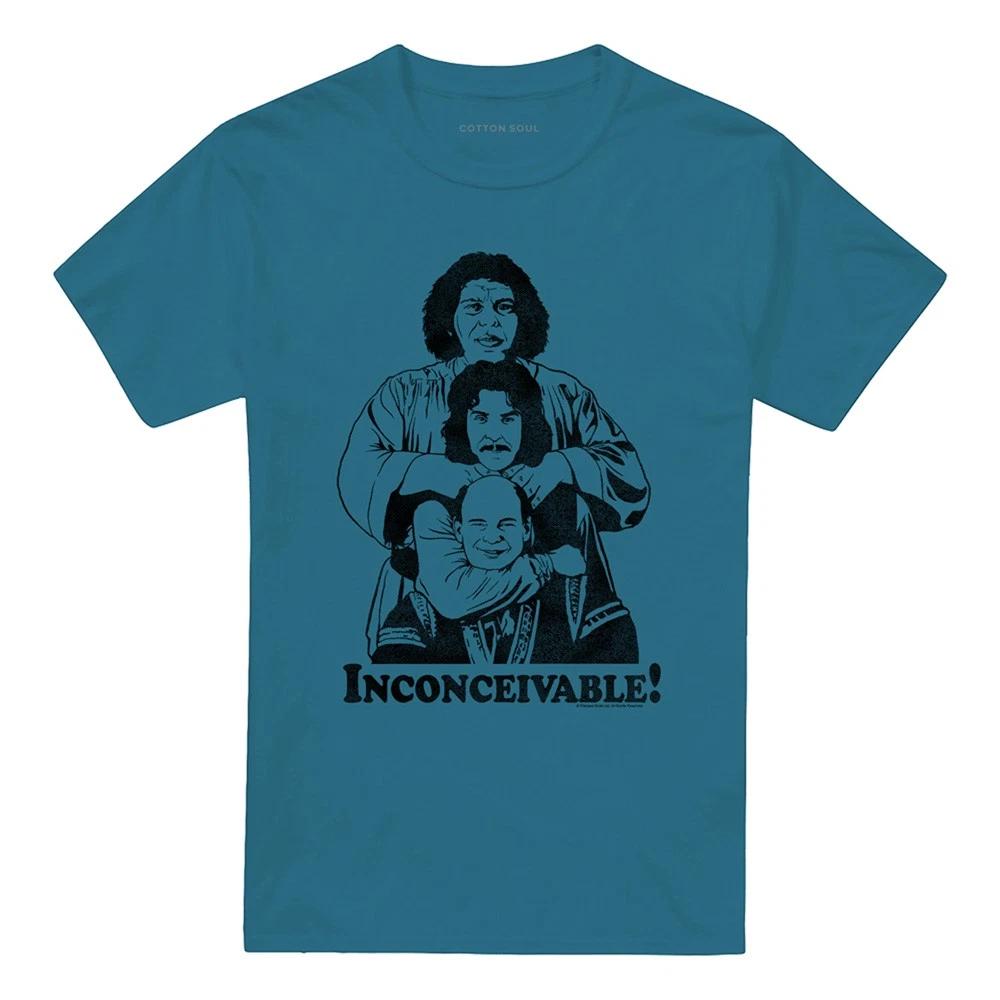 Princess Bride Inconceivable 100% Cotton T-shirt Mens Tees Top S-3XL, Slate 4XL