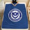 1PC Portsmouth Football Club Patterned Flannel Blanket Suitable For All Seasons for Home Decor Warmth and Comfort Gifts Holiday Present