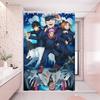 Satoru Gojo Jujutsu Kaisen 1pc Pattern Shower Curtain Plus Hooks Waterproof Machine Washable Polyester Fabric Abstract
