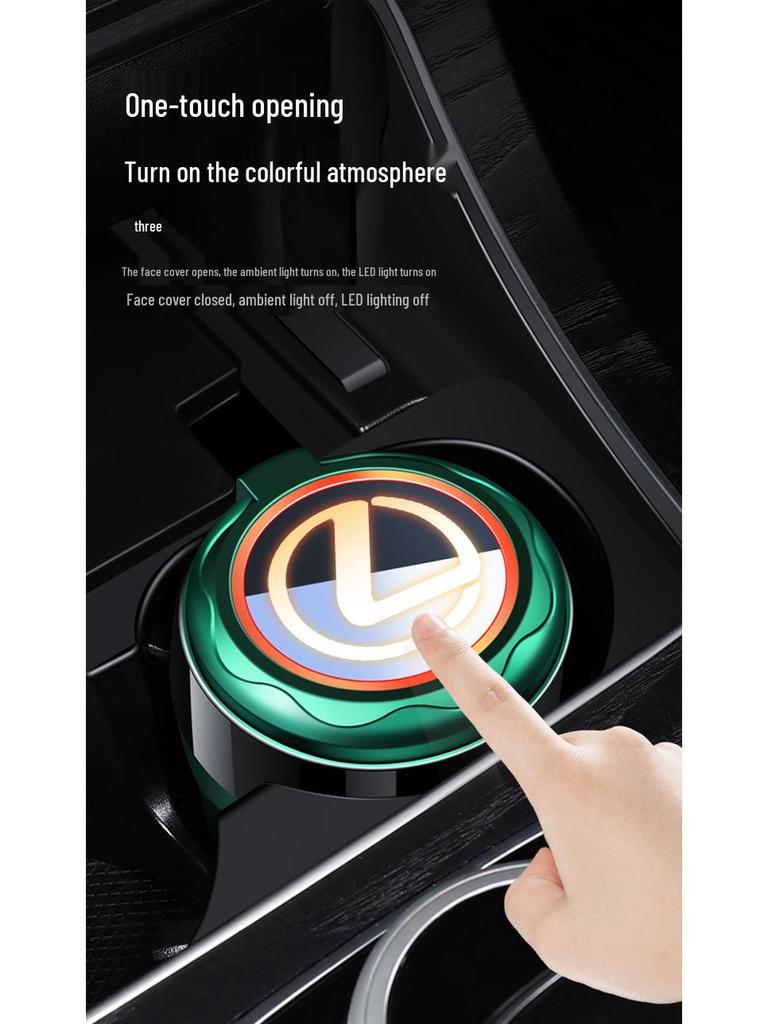 Seven-Color Ambient Light Car Ashtray for Buick Regal, LaCrosse, Encore, E5, Excelle, Angyang