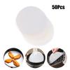 50Pcs Baking Oiled Paper Circle Parchment Paper Multifunction Liner BBQ Oven Patty Hamburger Paper Steamer Liners Baking Tool