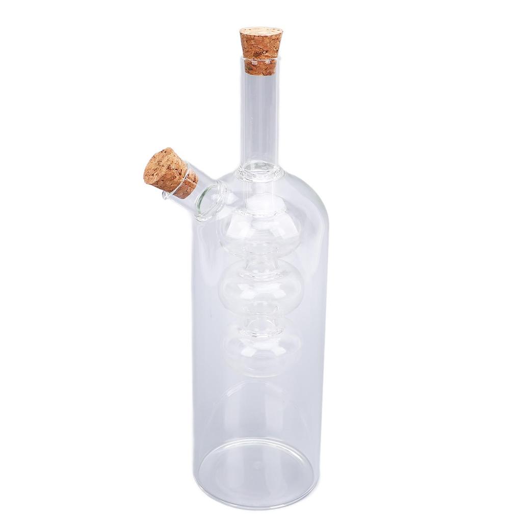 Dozownik do oliwy i octu 2 w 1 Szklany podwójny dzióbek do nalewania Butelka karafka na oliwę i ocet