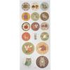Stickers with Gold Foil Details On Matte Paper. Ref 29160