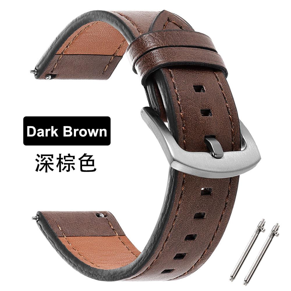 20/22mm Leather Strap Watchband for Amazfit Balance Smart Wristband Quick Release Bracelet for Omega for Seiko Watch Accessories