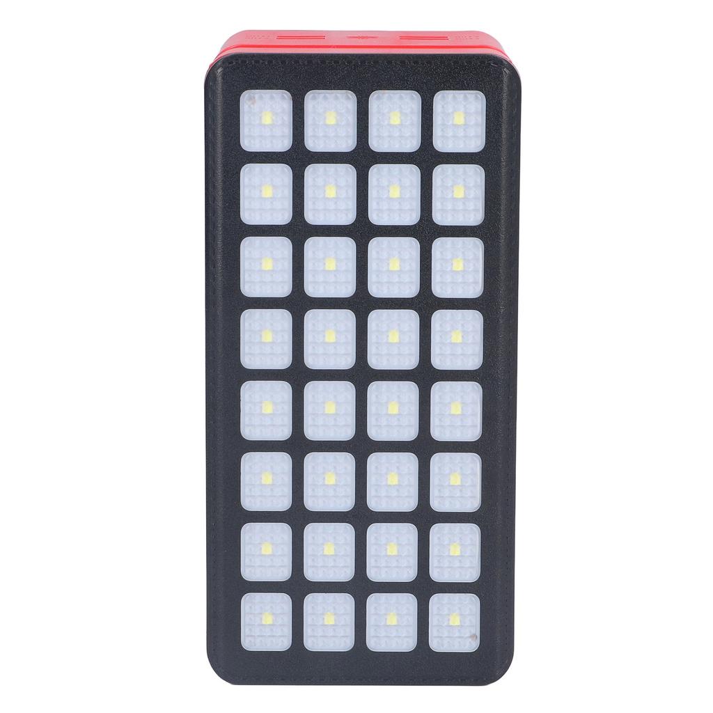 Încărcător portabil de telefon cu 32 LED-uri, 100000mAh, cu 4 porturi USB, 3 moduri de iluminare pentru camping