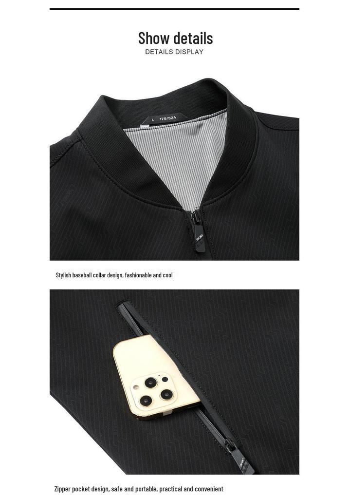 Spring-Autumn Fashionable Light Business Jacket for Middle-Aged Men