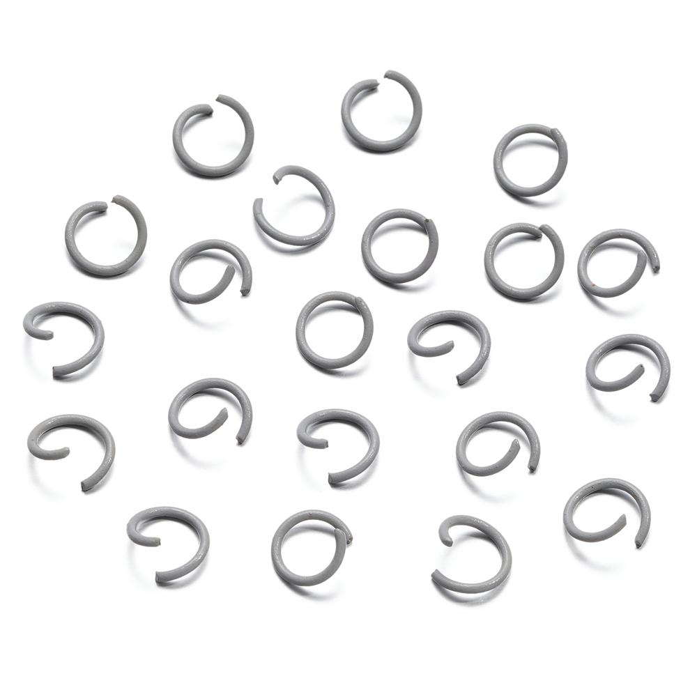 

100Pcs 1.2x10mm Colorful Open Jump Rings Split Jump Ring Connector For Jewelry Making DIY Bracelet Necklace Earring Accessories 10mm X 100pcs серый
