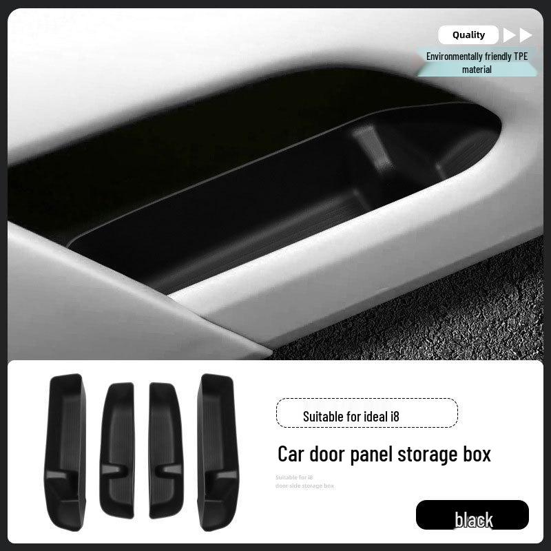 Ideal i8 Car Door Groove Mat & Storage Box Interior Accessories