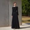 Waiwaiaiem Yy_Pleated Temperament Slim Skirt_Black