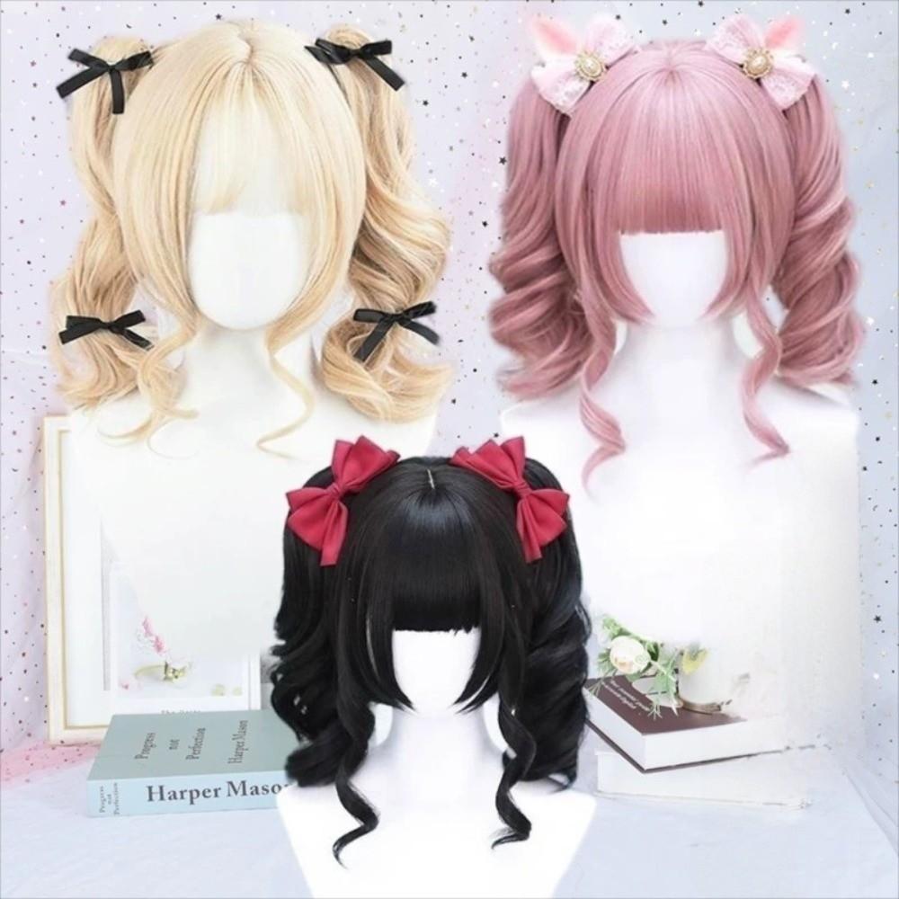 Princess Cut Synthetic Wigs With Bangs Harajuku Short Cosplay Lolita Hair  Carnival