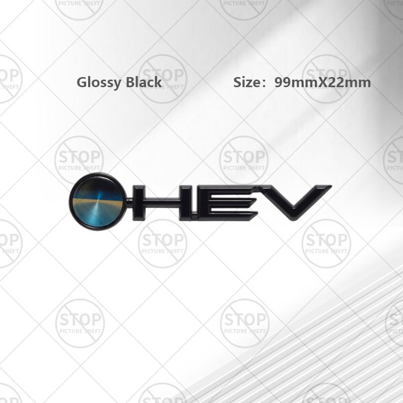 Autoaufkleber HEV Hybrid Logo 3D Decal Karosseriedekoration Abzeichen Heckklappen-Emblem