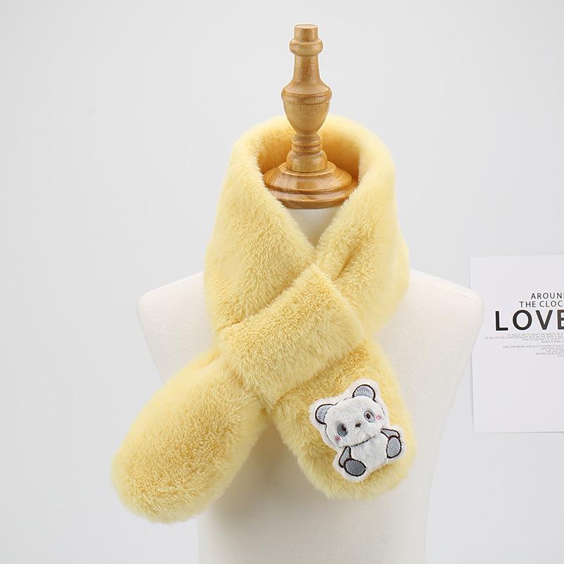 Plüsch-Cartoon-Schal für Kinder: Gemütlicher Nackenschal für Jungen und Mädchen