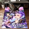 Custom KPop Demon Hunters Mat Personalized Name, Polyester Washable Indoor Entryway Rug, Gift for Christmas, Easter, Thanksgiving Day