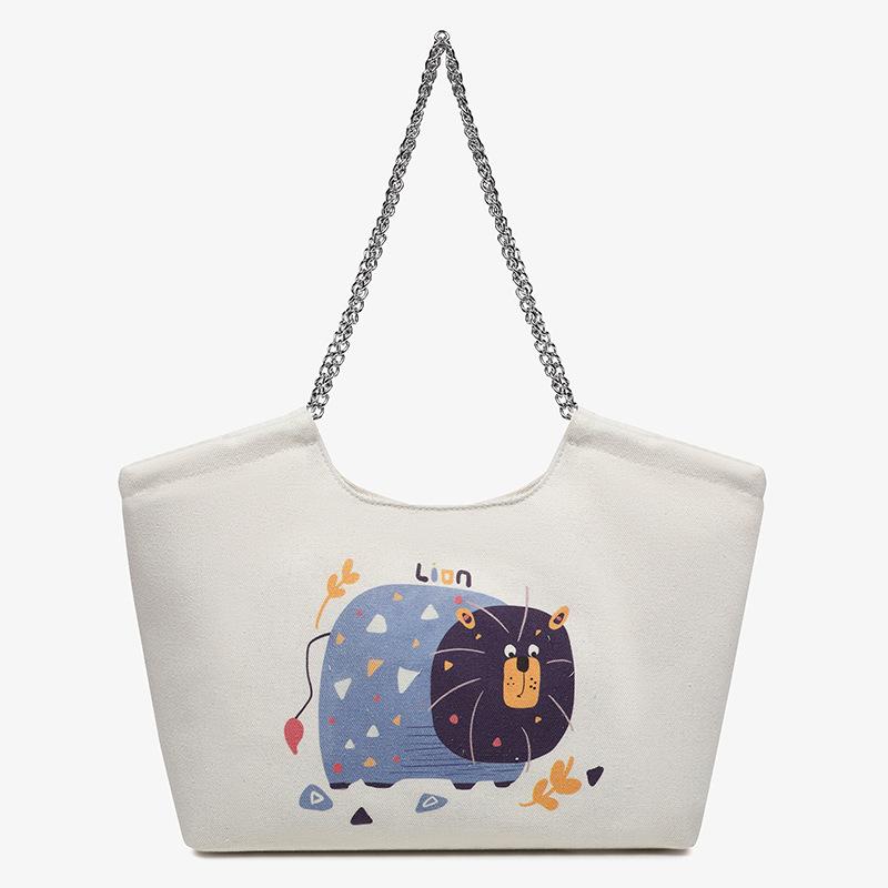 

Мультяшная сумка через плечо для通勤, сумка большой вместимости, студенческая сумка-мессенджер, сумка-тоут, универсальная 通勤 холщовая сумка