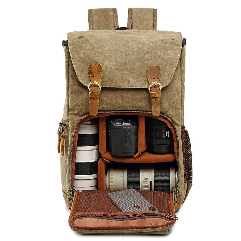 camera bag Canvas Batik Waterproof Photography Outdoor Wear-resistant Large Photo Camera for Fujifilm Nikon Canon Sony Backpack