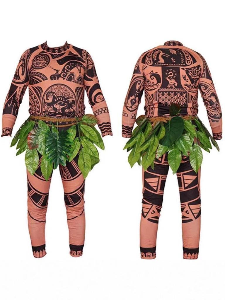 Moana and Maui Cosplay Costume Set for Halloween