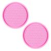 Car 2Pcs Black  Auto Cup Holder Anti Slip Insert Coasters Pads Interior Accessories Universal Fits Perfectly For Most Cups