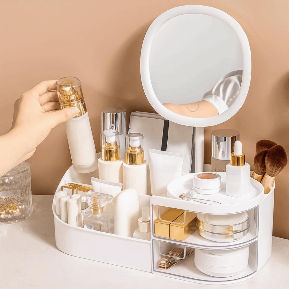 Drawer Type Makeup Box Plastic Sundries Storage Box Simple Cosmetics Storage Box  Lipstick