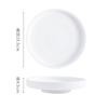 Solid Color Gold Edge Ceramic High Foot Plate Restaurant Flat Plate Dessert Dish Sushi Dish Molecular Cooking Creative Tableware
