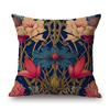 Hand Drawn Morris Pattern Motif Flower Plant Ivy Designs Home Decorative Sofa Throw Pillow Case Cotton Linen Cushion Cover
