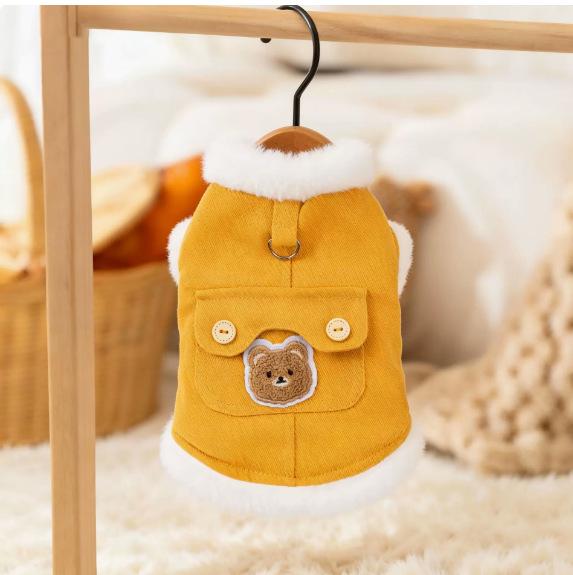 Clothes Pet Autumn Thick Velvet For Small Dogs Cats Corgi Teddy Pomeranian