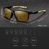 Square Yellow Night Vision Anti-Glare Goggles for Men Women Driving Fishing Beach Sunglasses Protection Polycarbonate Glasses