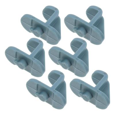 6 Piezas Clips de Estante de Plástico para Congelador Soporte de Reemplazo Multiusos Ganchos de Estante para Ferretería de Refrigerador Comercial