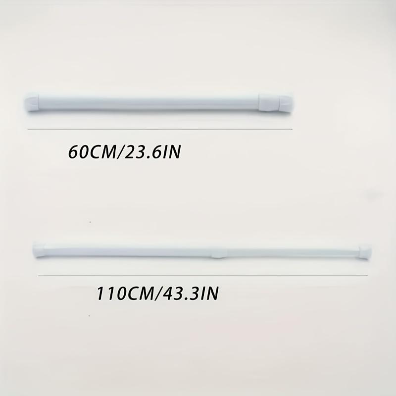 4pcs Modern Adjustable Spring Tension Rods - No-Drill Installation, Extendable for Curtains, Shower, Wardrobe, Window, Towel Rack - Home Accessories