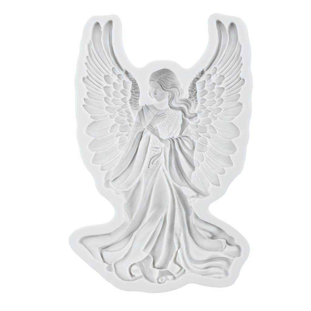 Angel Silicone Mold Angel Fondant Molds Cake Decorating Tools Cupcake Topper Candy Sugar Craft Gum Paste Polymer Clay