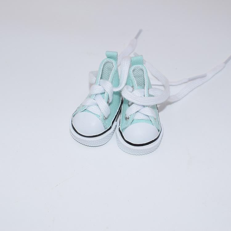 20CM Cotton Doll Shoes: 6 Points BJD Casual Mini Canvas Shoes, 5CM Size